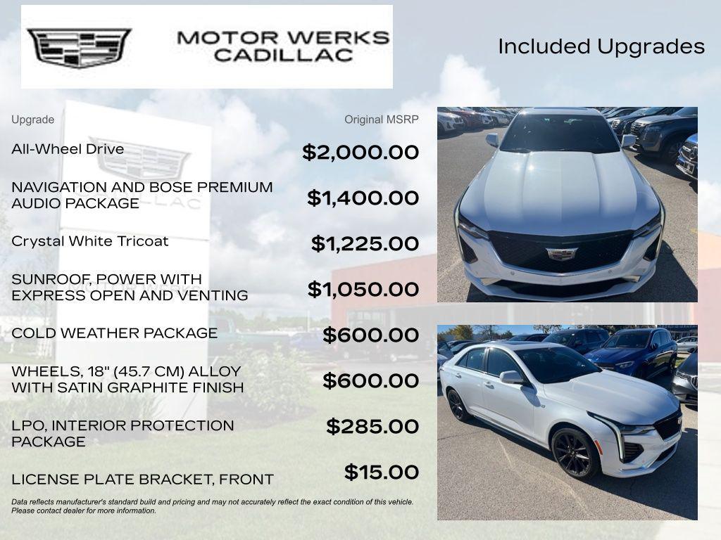 used 2023 Cadillac CT4 car, priced at $33,501