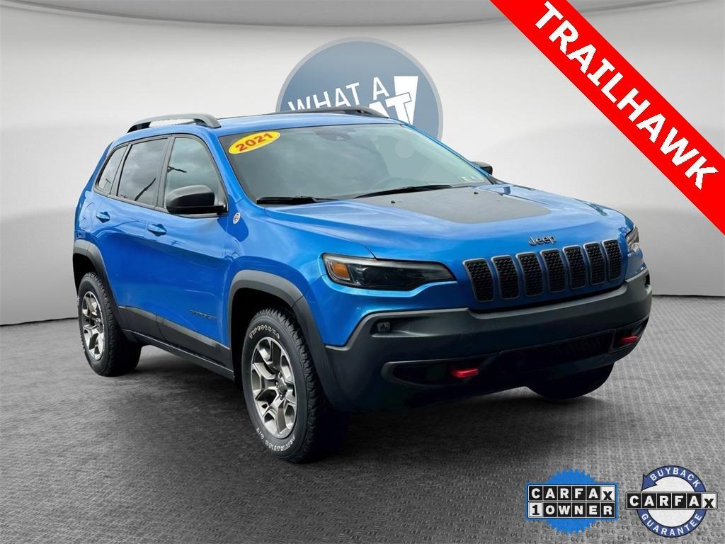 used 2021 Jeep Cherokee car, priced at $23,877