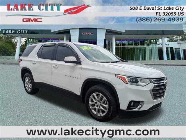 used 2021 Chevrolet Traverse car, priced at $27,483