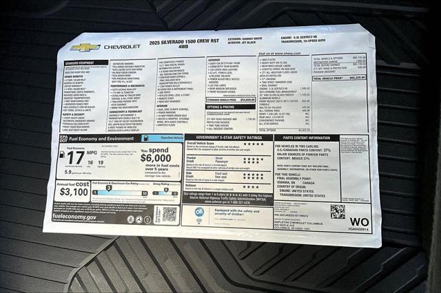 new 2025 Chevrolet Silverado 1500 car, priced at $54,425