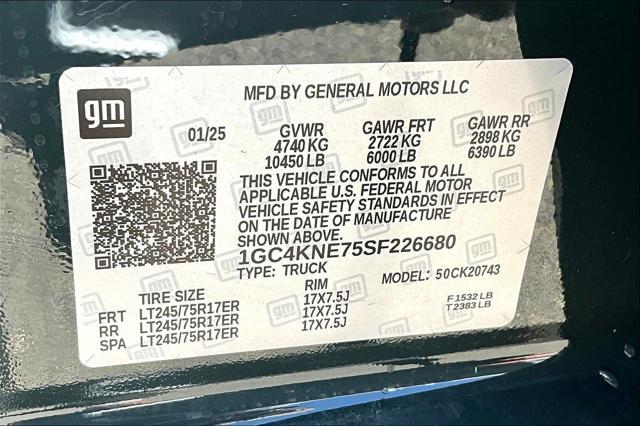 new 2025 Chevrolet Silverado 2500 car, priced at $64,440
