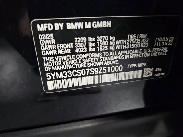 new 2025 BMW XM car, priced at $192,645
