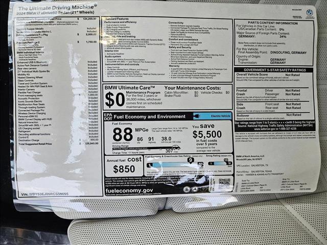 new 2024 BMW i7 car, priced at $129,945