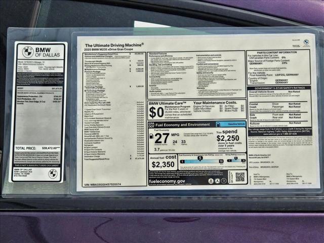 used 2025 BMW M235 Gran Coupe car, priced at $57,475