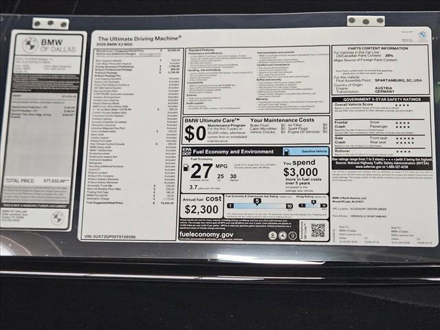 new 2026 BMW X3 car, priced at $75,035