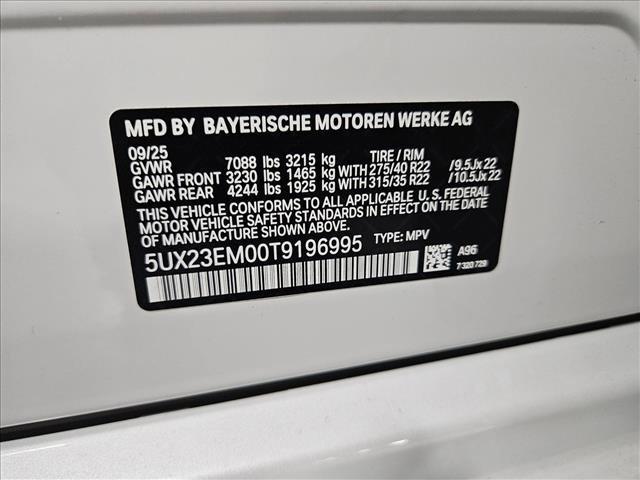 new 2026 BMW X7 car, priced at $102,585