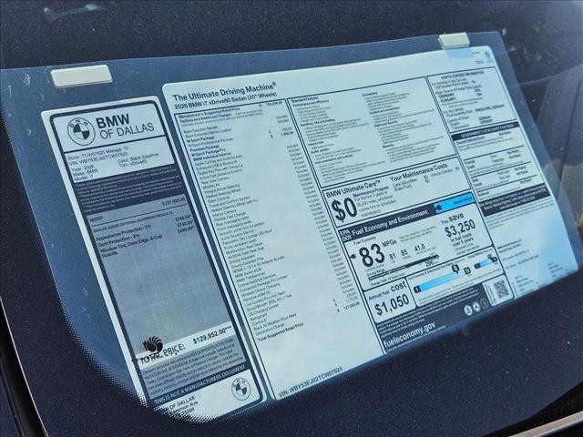 new 2026 BMW i7 car, priced at $127,955