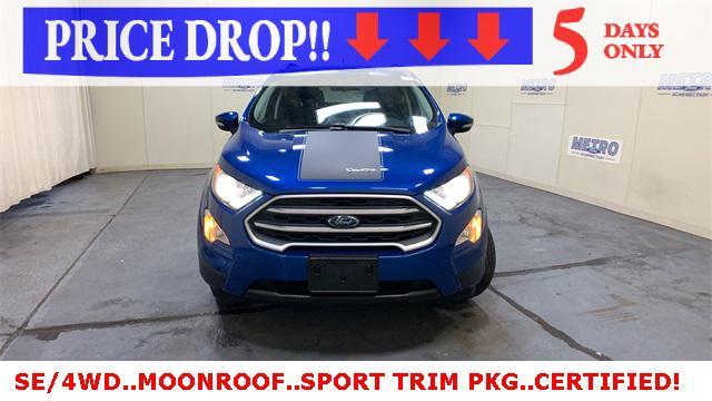 used 2021 Ford EcoSport car, priced at $18,400