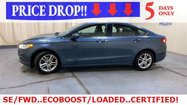 used 2018 Ford Fusion car, priced at $13,600