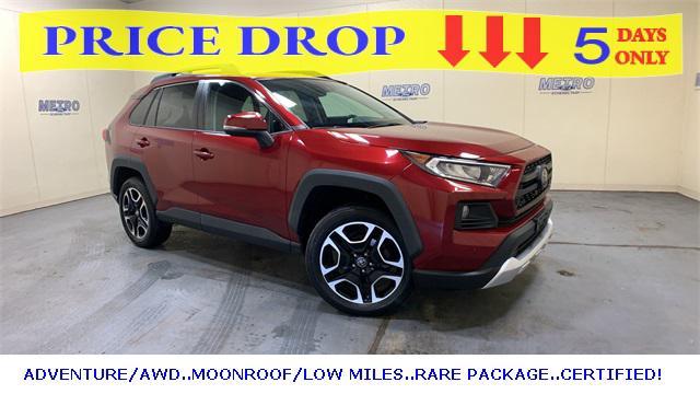 used 2019 Toyota RAV4 car, priced at $27,500