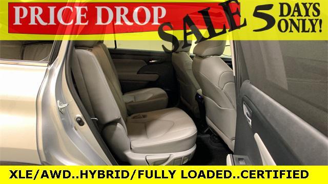 used 2021 Toyota Highlander Hybrid car, priced at $34,500