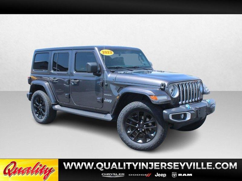 used 2022 Jeep Wrangler Unlimited 4xe car, priced at $33,385