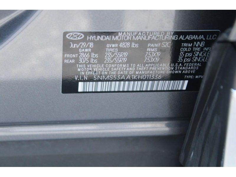 used 2019 Hyundai Santa Fe car, priced at $21,990