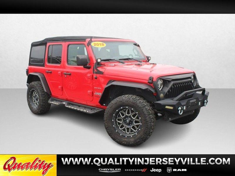 used 2018 Jeep Wrangler Unlimited car, priced at $30,468