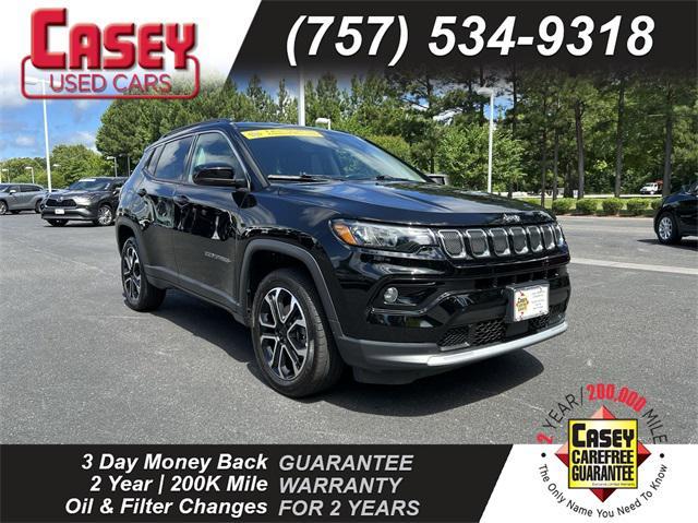 used 2022 Jeep Compass car, priced at $23,400