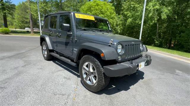 used 2018 Jeep Wrangler JK Unlimited car, priced at $21,000