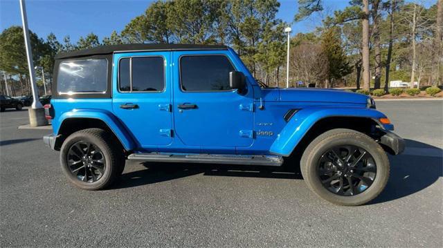 used 2022 Jeep Wrangler Unlimited 4xe car, priced at $33,400