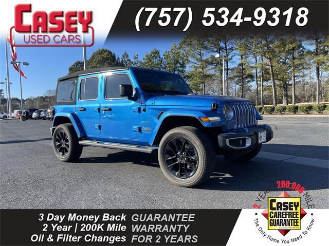 used 2022 Jeep Wrangler Unlimited 4xe car, priced at $36,000