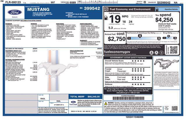 used 2025 Ford Mustang car, priced at $64,000