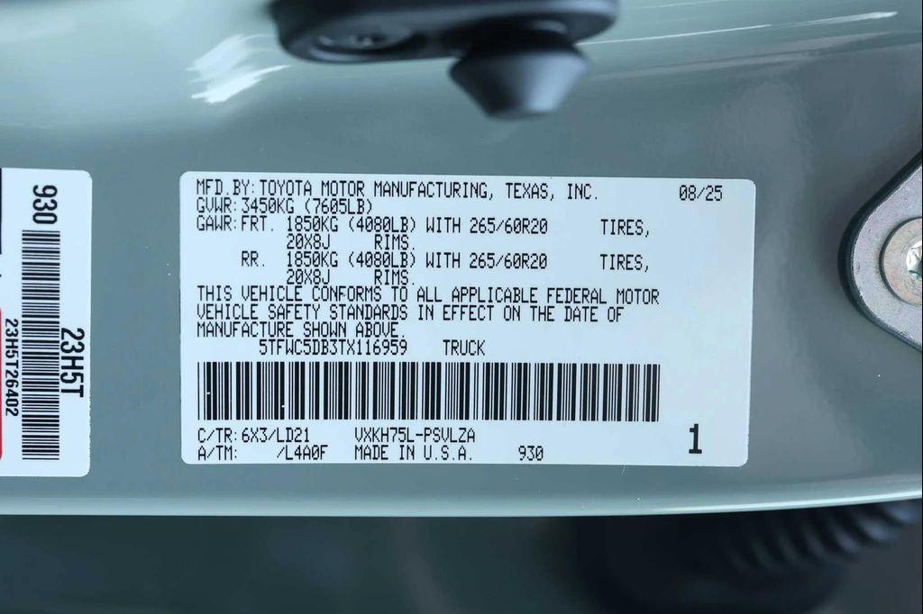 new 2026 Toyota Tundra Hybrid car, priced at $65,313