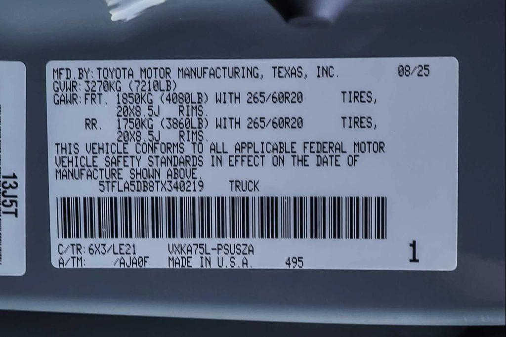 new 2026 Toyota Tundra car, priced at $56,723