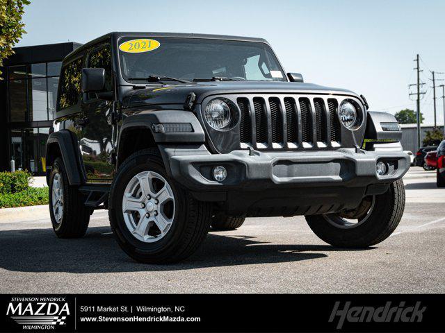 used 2021 Jeep Wrangler car, priced at $27,375