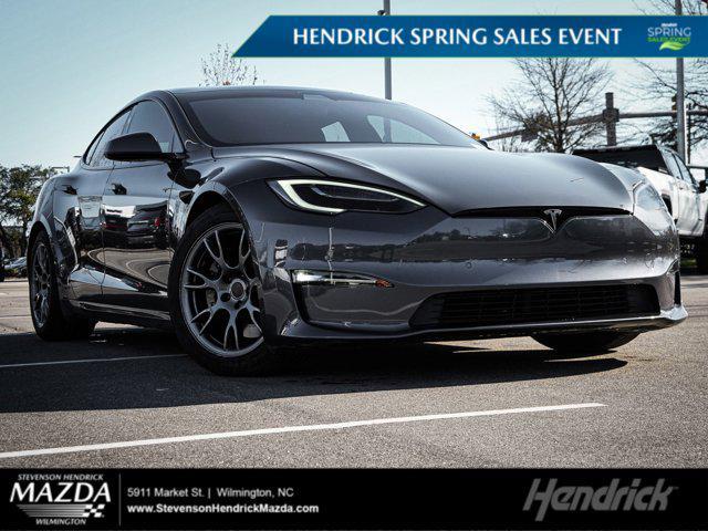 used 2021 Tesla Model S car, priced at $45,988