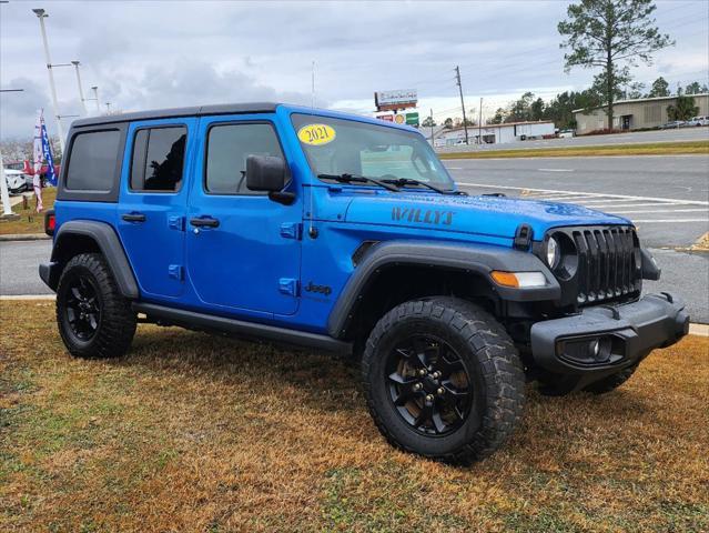 used 2021 Jeep Wrangler Unlimited car, priced at $33,805