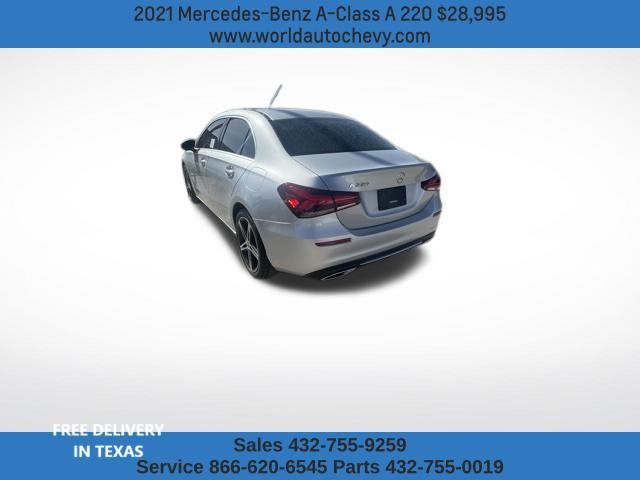 used 2021 Mercedes-Benz A-Class car, priced at $28,995