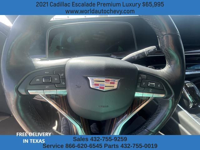 used 2021 Cadillac Escalade car, priced at $65,995