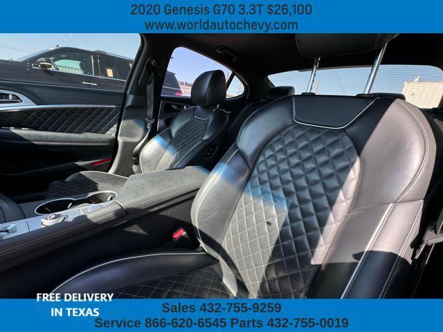 used 2020 Genesis G70 car, priced at $26,100