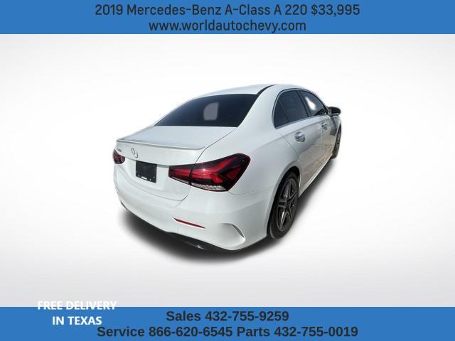 used 2019 Mercedes-Benz A-Class car, priced at $33,995