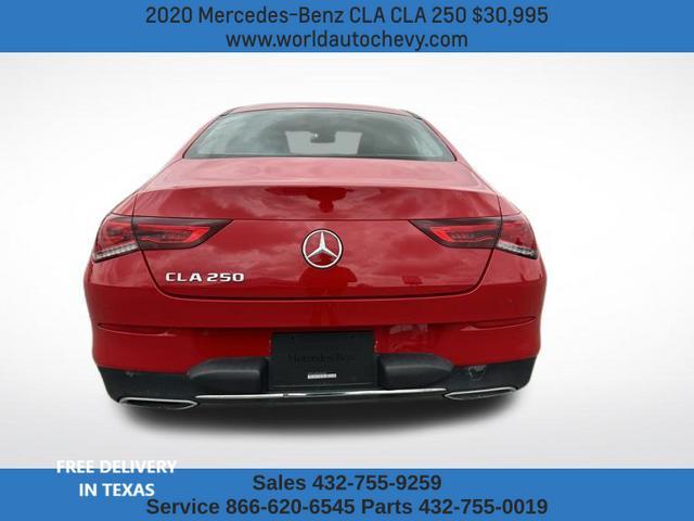 used 2020 Mercedes-Benz CLA 250 car, priced at $30,995