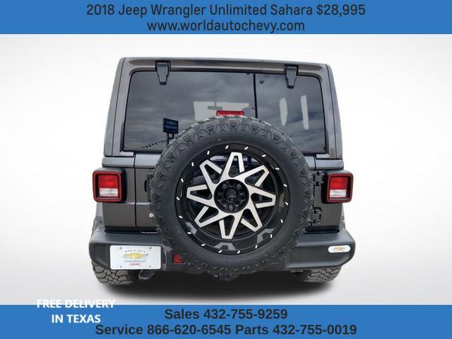 used 2018 Jeep Wrangler Unlimited car, priced at $28,995