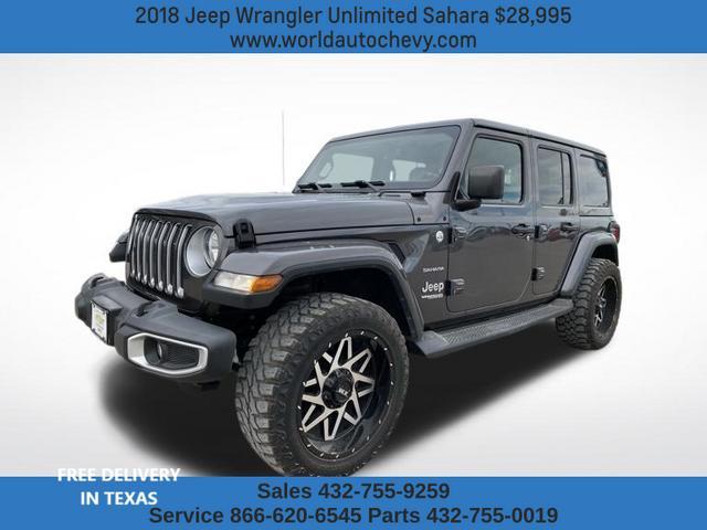 used 2018 Jeep Wrangler Unlimited car, priced at $28,995