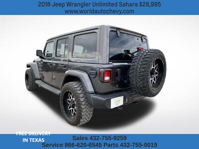 used 2018 Jeep Wrangler Unlimited car, priced at $28,995