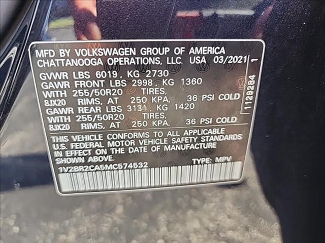 used 2021 Volkswagen Atlas car, priced at $28,440