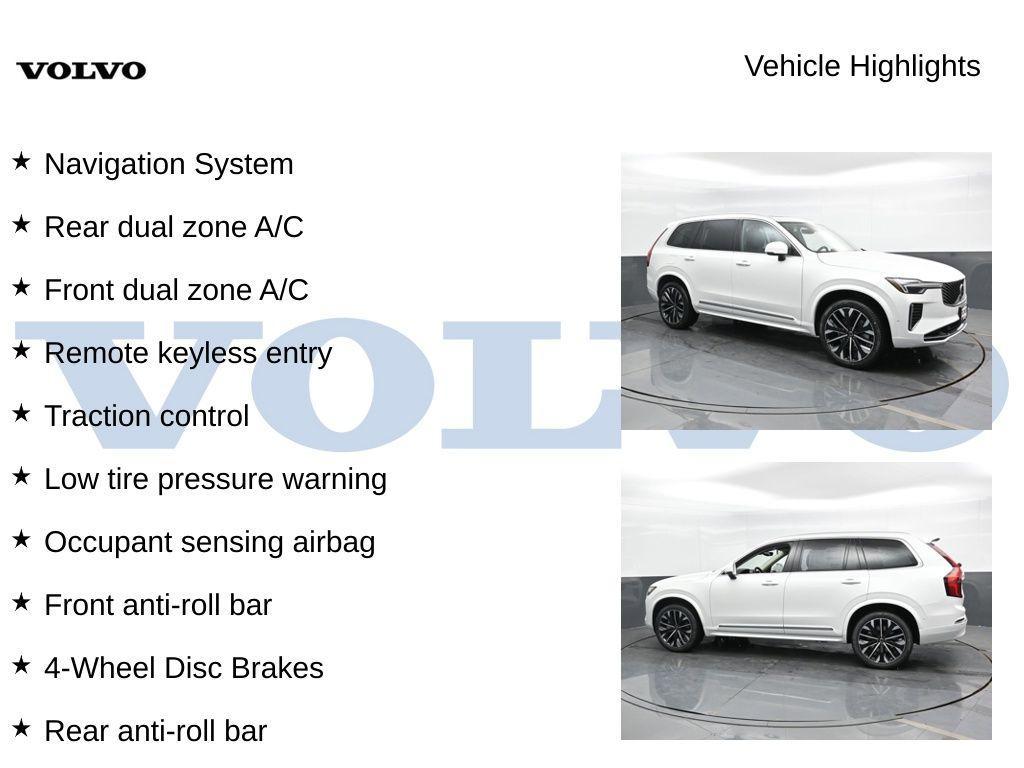 new 2025 Volvo XC90 car, priced at $59,610