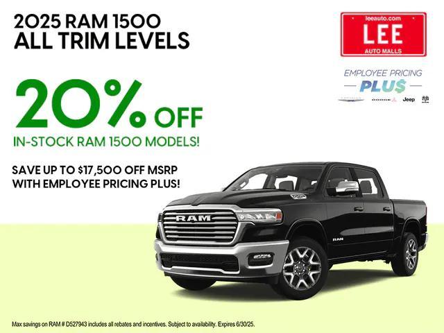 new 2025 Ram 1500 car, priced at $57,515