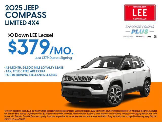 new 2025 Jeep Compass car, priced at $35,250