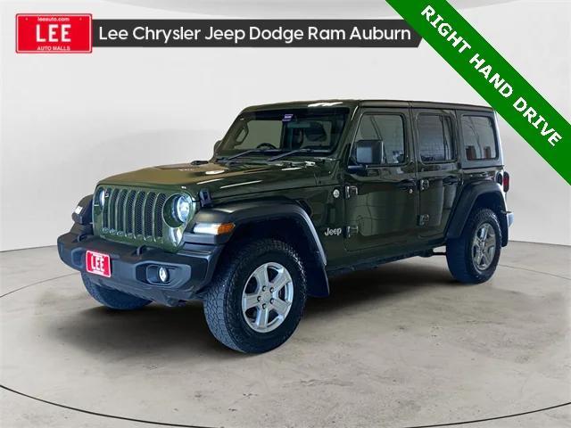 used 2021 Jeep Wrangler Unlimited car, priced at $33,494