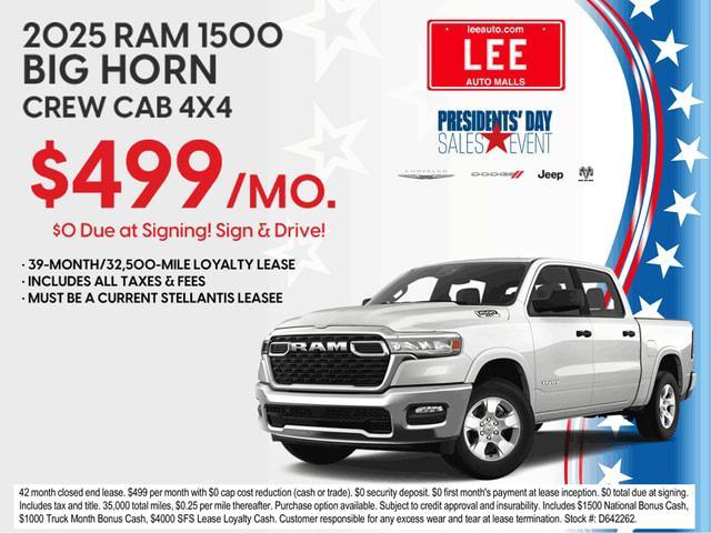 new 2025 Ram 1500 car, priced at $56,382