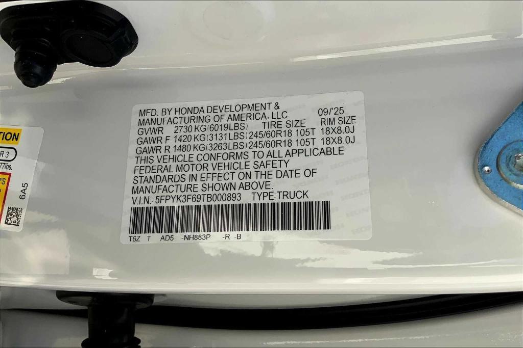 new 2026 Honda Ridgeline car, priced at $46,965