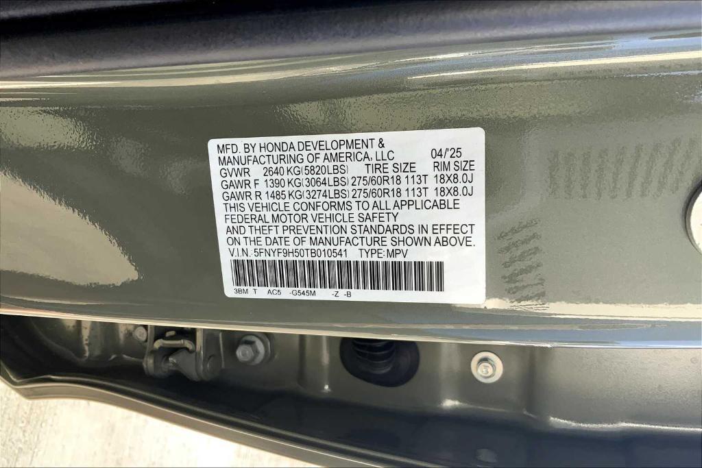 new 2026 Honda Passport car, priced at $50,575