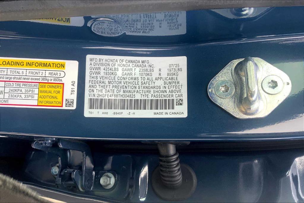 new 2026 Honda Civic Hybrid car, priced at $29,652