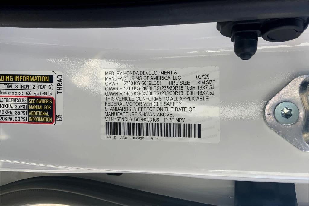 new 2025 Honda Odyssey car, priced at $42,177