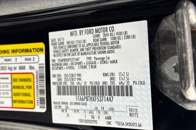 used 2015 Ford Mustang car, priced at $17,995