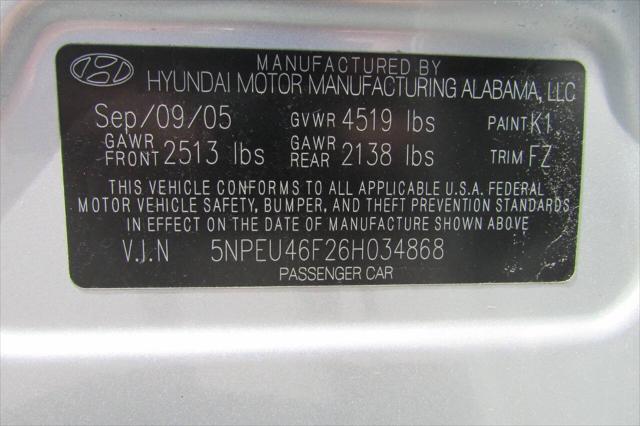 used 2006 Hyundai Sonata car, priced at $6,995