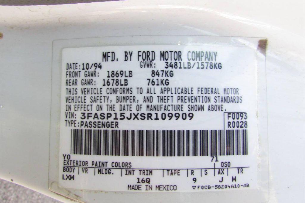 used 1995 Ford Escort car, priced at $2,995