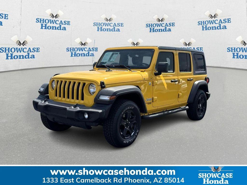 used 2020 Jeep Wrangler Unlimited car, priced at $21,400
